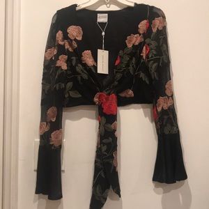 Donna Mizani crop top NWT